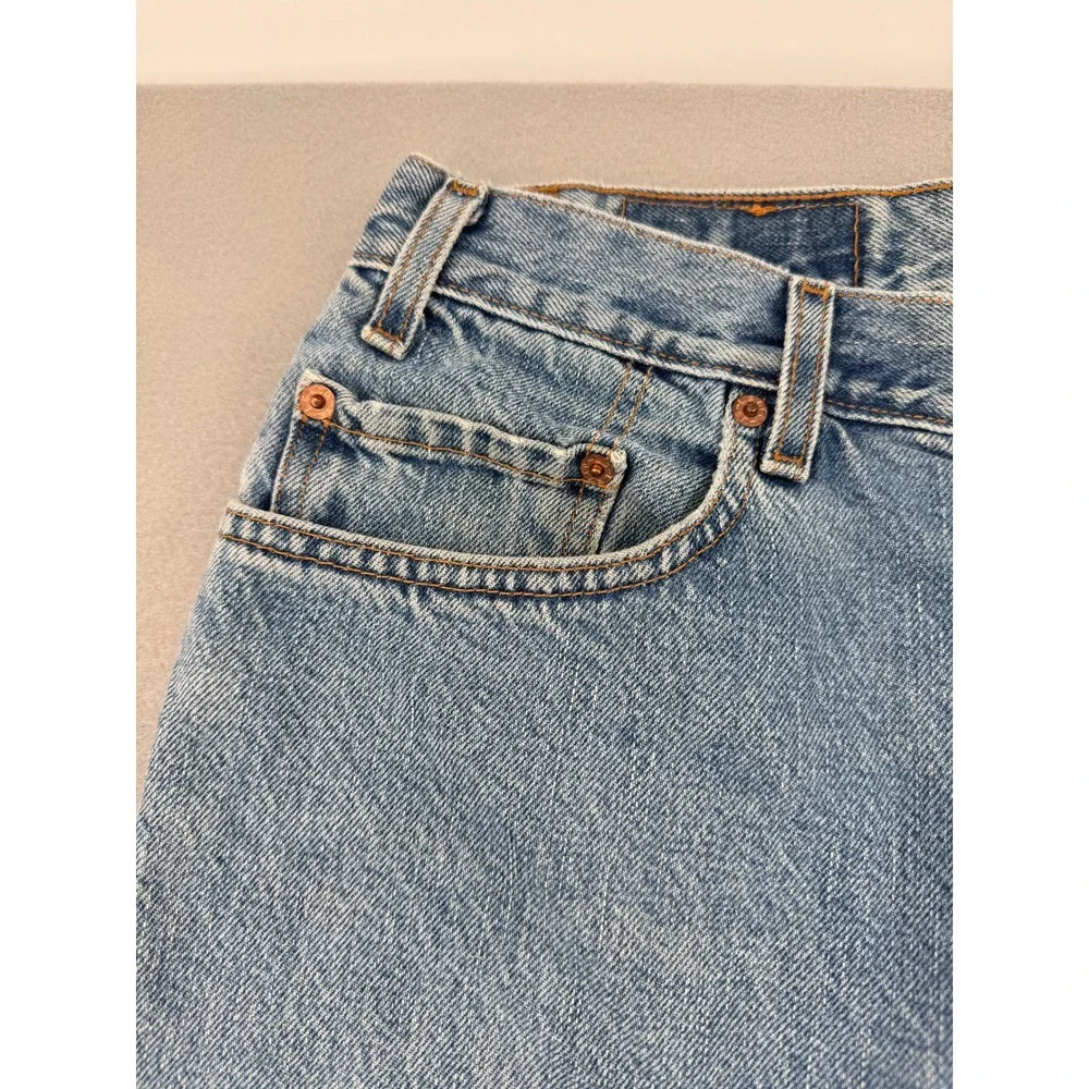 Vintage Levis 505 Regular Fit Jeans Mens 36x30 Light Wash Blue Denim Workwear